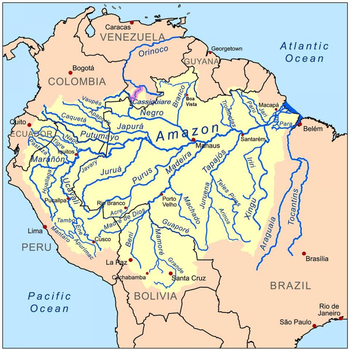 ਦਰਿਆ ਵਿਚ Peru ਦਾ ਨਕਸ਼ਾ