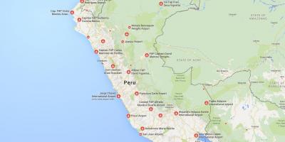 ਹਵਾਈ ਅੱਡੇ ਵਿਚ Peru ਦਾ ਨਕਸ਼ਾ