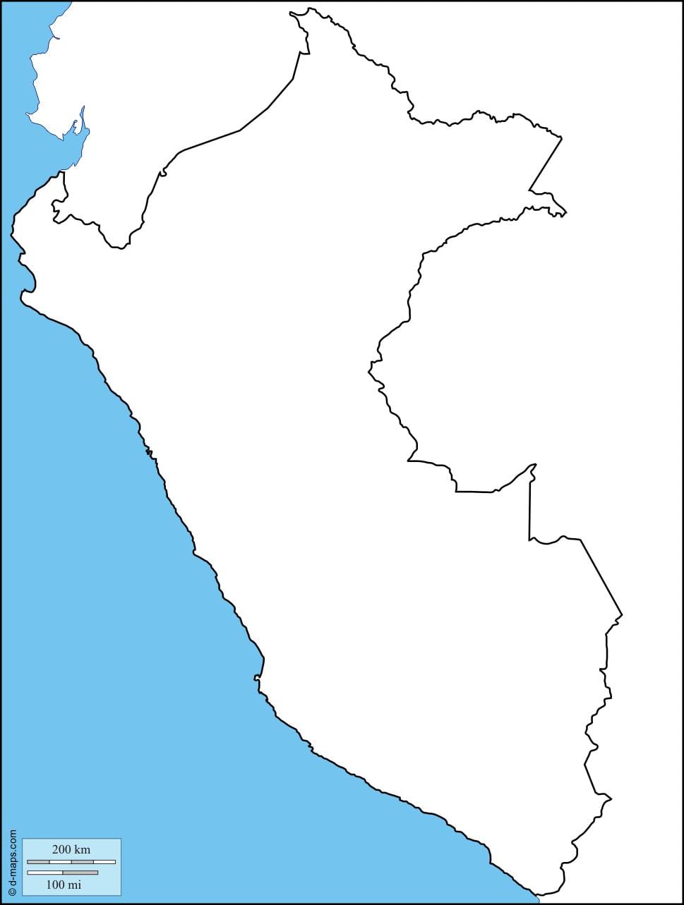 ਨਕਸ਼ਾ ਦੇ ਖਾਲੀ ਨਕਸ਼ਾ, ਪੇਰੂ