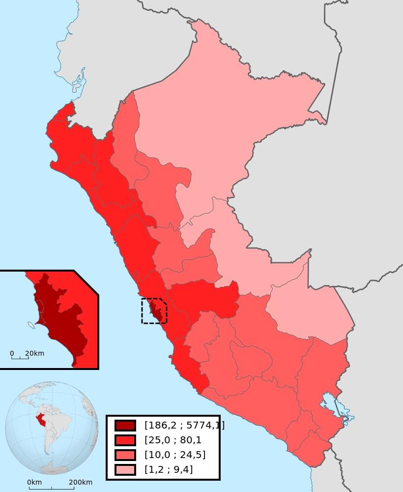 Peruvian ਨਕਸ਼ਾ
