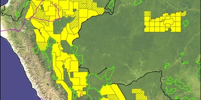 ਪੇਰੂ ਐਮਾਜ਼ਾਨ rainforest ਨਕਸ਼ਾ